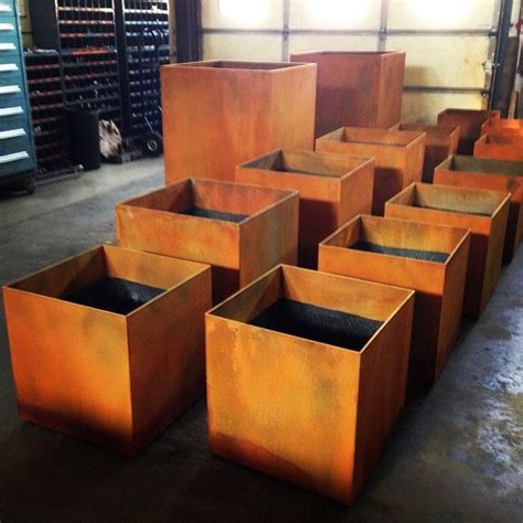 planter box metal patina rust|corten steel patina rust.